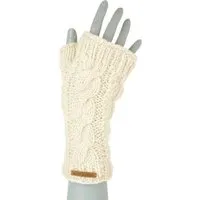 short'n'pietz short'n'pietz Schurwollhandstulpen mit Zopfmuster, handgestrickt – Produktbild 1 von 1