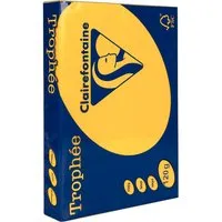 Clairefontaine 250 Blatt Clairfontaine Farbiges Kopierpapier 'Trophee' 120 g/m², DIN A4, goldgelb – Produktbild 1 von 1