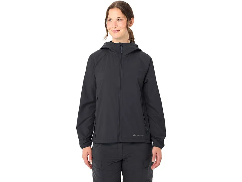 Vaude VAUDE Damen Windjacke "Neyland II" mit weitenregulierbarer Kapuze, phantom black, Gr. 36 – Produktbild 1 von 7