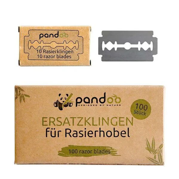 pandoo pandoo Rasierklingen aus Edelstahl 100er Pack für Rasierhobel – Produktbild 1 von 4
