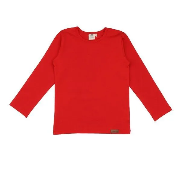 Walkiddy Baby Langarmshirt GOTS zertifiziert – Rot, weich & bequem, gut kombinierbar | von Walkiddy – Produktbild 1 von 1