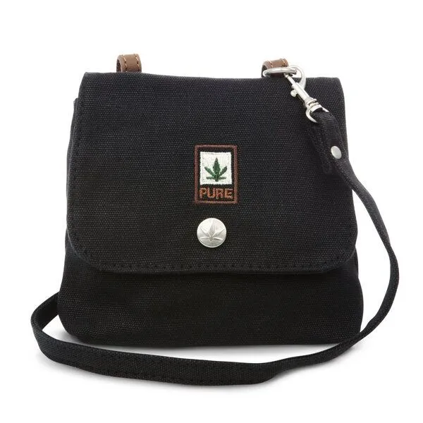 Pure Pure HF-0025 Hanf Schultertasche XS, Black, – Produktbild 1 von 1