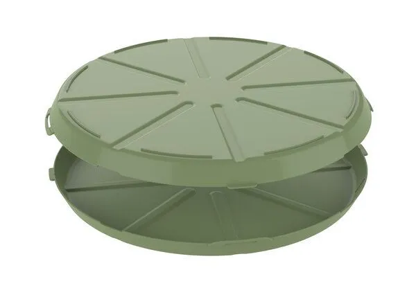REuse REuse Pizzabox Verpackung - Essensbehälter, Geselliges grün, – Produktbild 3 von 4