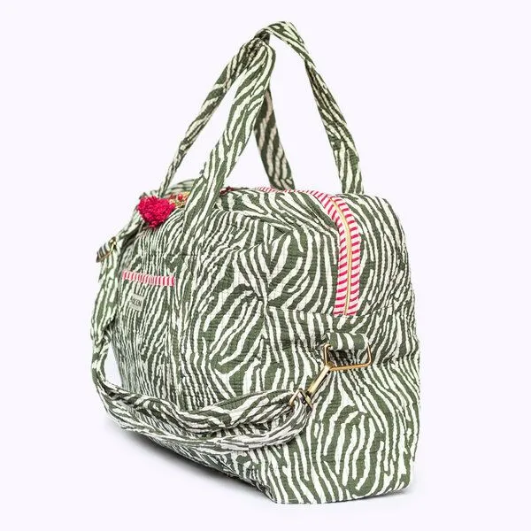 KIKOONI KIKOONI handgefertigte große Reisetasche TRAVELER BAG, Desert zebra, – Produktbild 4 von 4