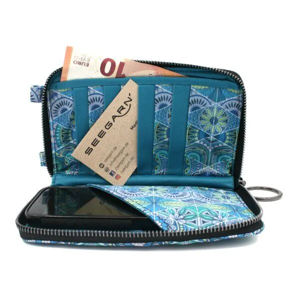 Seegarn Seegarn-Täschle / 2in1 Handy-Tasche und Geldbeutel (MB09), K3 - kordel schwarz, – Produktbild 4 von 4