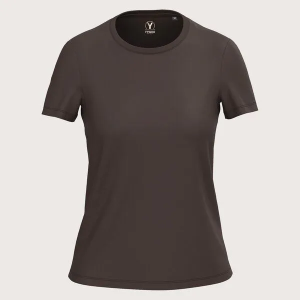 YTWOO YTWOO Regular Damen T-Shirt Light, Chocolate, – Produktbild 1 von 3