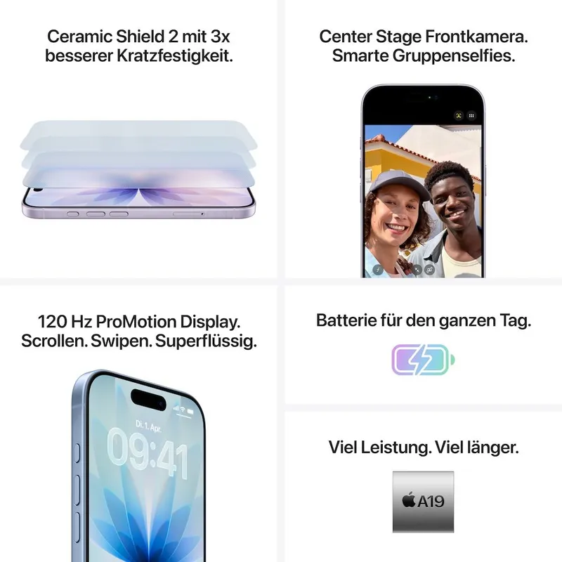 Apple Apple iPhone 17 256GB, Nebelblau, – Produktbild 6 von 8