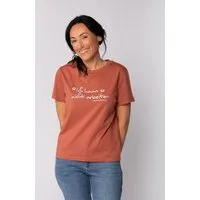 watapparel watapparel T-Shirt Frauen Ich kann so nicht arbeiten, Heritage brown, – Produktbild 1 von 1