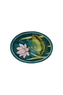 Tranquillo Seifenschale BLUE POTTERY - grün – Produktbild 1 von 1