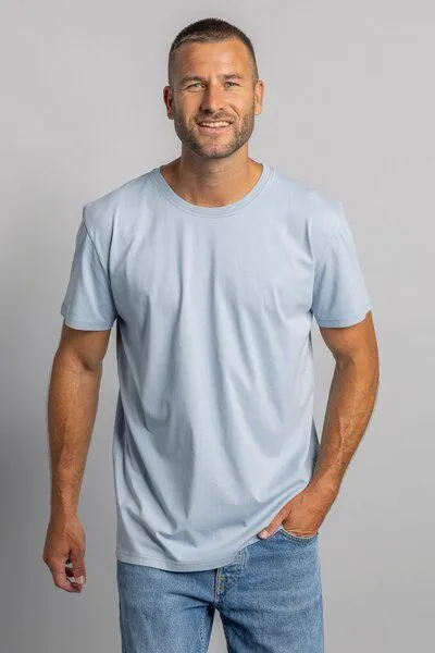 DIRTS dirts Premium Blank T-Shirt STANDARD, Mellow blue, – Produktbild 1 von 3