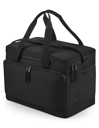 BagBase BagBase Recycelte große Kühltasche, als Schulter- oder Tragetasche verwendbar Messenger Bag, Schwarz, – Produktbild 2 von 4
