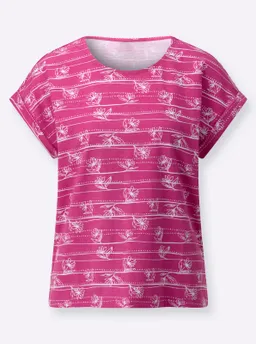 Witt Shirt fuchsia-weiß-bedruckt – Produktbild 1 von 1