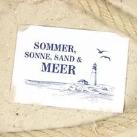 Bow & Hummingbird Bow & Hummingbird Postkarte Sommer & Meer – Produktbild 1 von 1