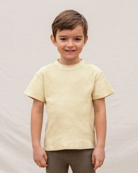 MATONA Matona T-Shirt aus Bio-Baumwolle für Kinder / Basic T-Shirt, Gelb, – Produktbild 1 von 4