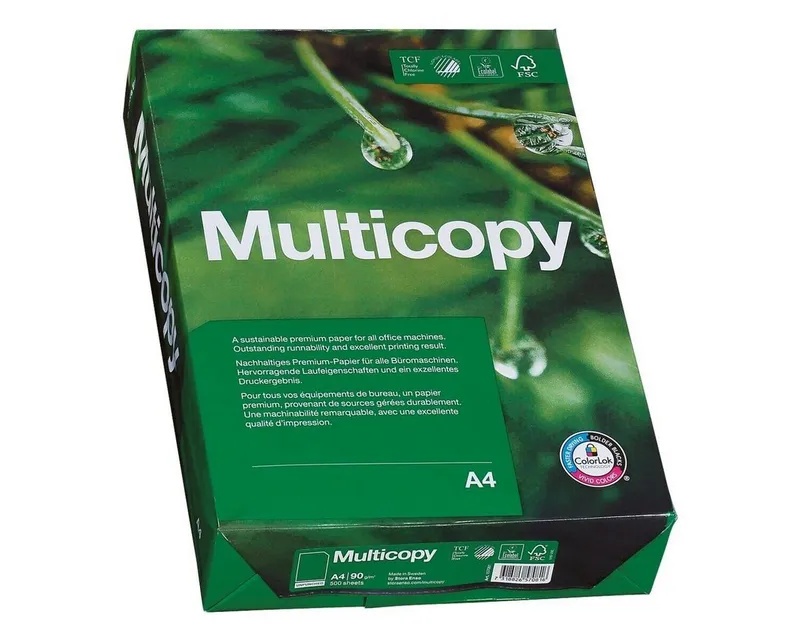 Multicopy Multicopy Drucker- und Kopierpapier Kopierpapier DIN A4 - 500Blatt - 90g/m², Weiß, – Produktbild 3 von 3
