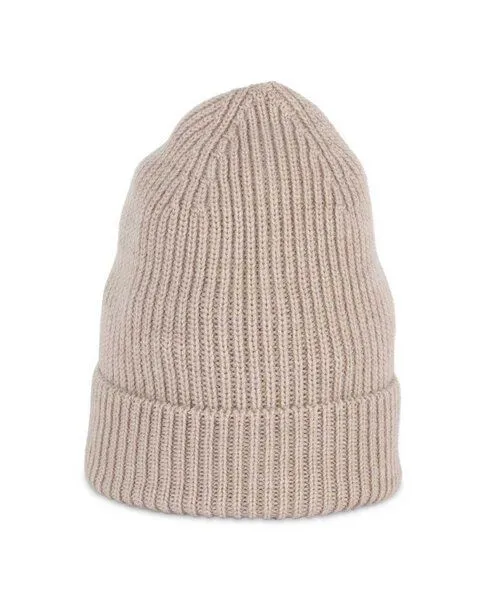 YTWOO YTWOO Unisex-Mütze mit breitem Rand aus 100% Merinowolle | Made in Spanien, Beige, – Produktbild 1 von 3