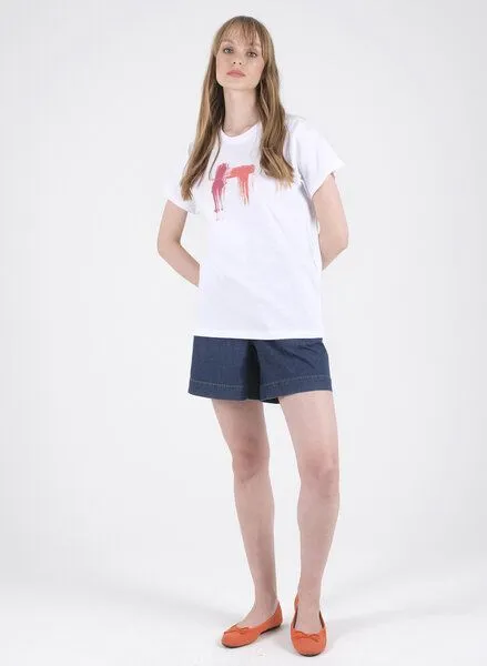 ORGANICATION ORGANICATION T-Shirt aus Bio-Baumwolle mit Print, Weiß(white), – Produktbild 2 von 4