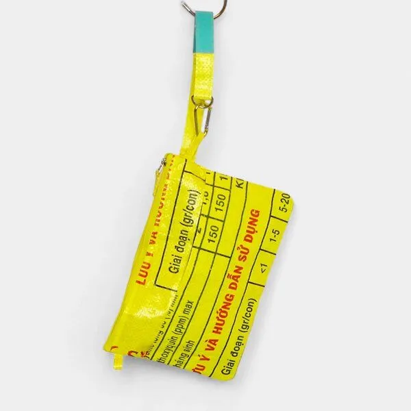 REFISHED fair fashion REFISHED fair fashion Tasche 'SOULMATE' - upcycelte Fischfuttersäcke, #fish gelb-dollar, – Produktbild 4 von 7