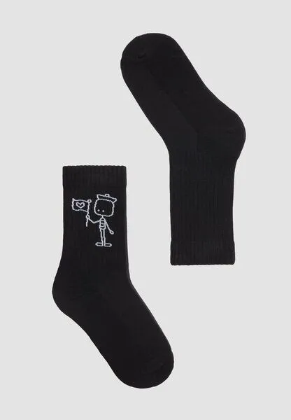 recolution Socken aus Baumwoll Mix - BERGENIA MAENS - recolution, Black (schwarz), – Produktbild 1 von 1