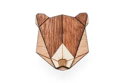BeWooden BeWooden Brosche aus Holz Bear Brooch – Produktbild 1 von 1