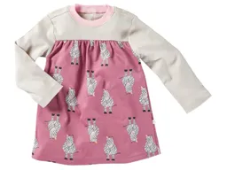HANS NATUR Kinder Kleid Langarm Bio-Baumwolle Zebrafreunde beere Gr.122/128 – Produktbild 1 von 1
