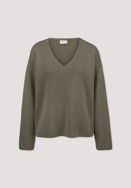 hessnatur hessnatur Pullover Oversize aus Bio-Baumwolle mit Schurwolle, Silbergrün, – Produktbild 4 von 4