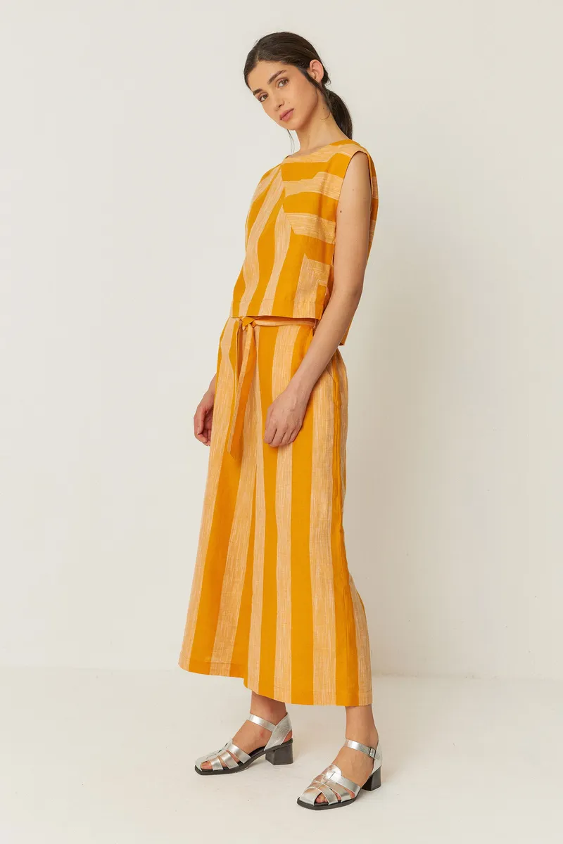 SKFK SKFK Damen vegan Hose Dona Orange/Gelb, Orange, – Produktbild 1 von 2