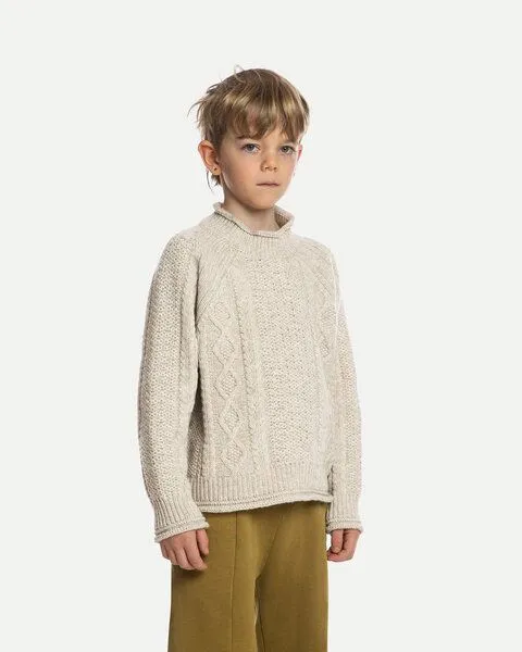 MATONA Matona Pullover | Coast Sweater | aus Wolle und Baumwolle | GOTS-zertifiziert, Salt, – Produktbild 1 von 3