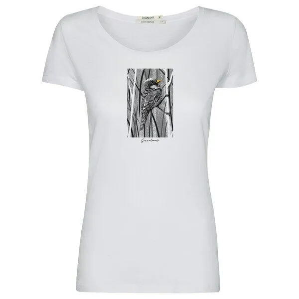 GreenBomb GREENBOMB Print T-Shirt Animal Sparrow Grass Loves, White, – Produktbild 1 von 4