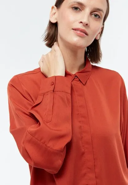 Givn Berlin Givn Berlin Damen Bluse aus TENCEL REFIBRA Lyocell "Ivy", Rusty orange (refibra), – Produktbild 3 von 4