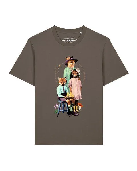 watapparel watapparel T-Shirt Unisex Fancy Fox, Mocha, – Produktbild 1 von 2
