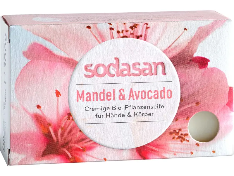 Sodasan Sodasan Seifenstück Almond & Avocado - Mit Mandeln & Avocado 100g – Produktbild 1 von 2