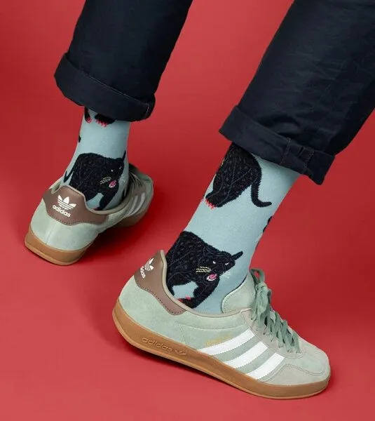 DillySocks DillySocks Socken Midnight Panther aus Biobaumwoll-Mix, Mehrfarbig, – Produktbild 5 von 5