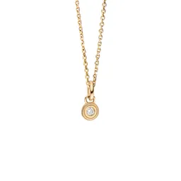 Maren Jewellery Drops of Memories Anhänger an Kette - 18K Gelbgold & Labordiamant – Produktbild 1 von 1