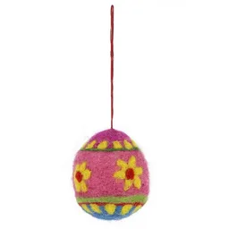 GLOBO Fair Trade GLOBO Fair Trade Osterei pink-gelb aus Filz – Produktbild 1 von 1