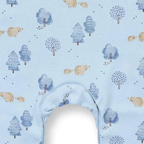 Sense Organics Sense Organics Strampler, Modell TONA, Wald-druck auf hellblau, – Produktbild 4 von 4