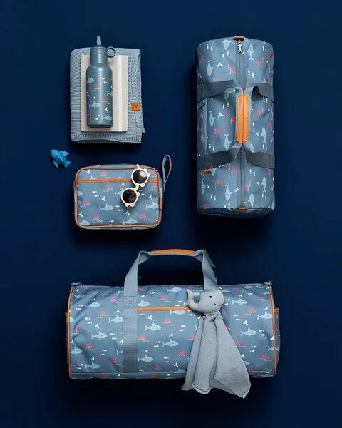 Fresk Fresk Reisetasche 55 cm – großer Weekender mit Schultergurt, Shark, – Produktbild 4 von 4