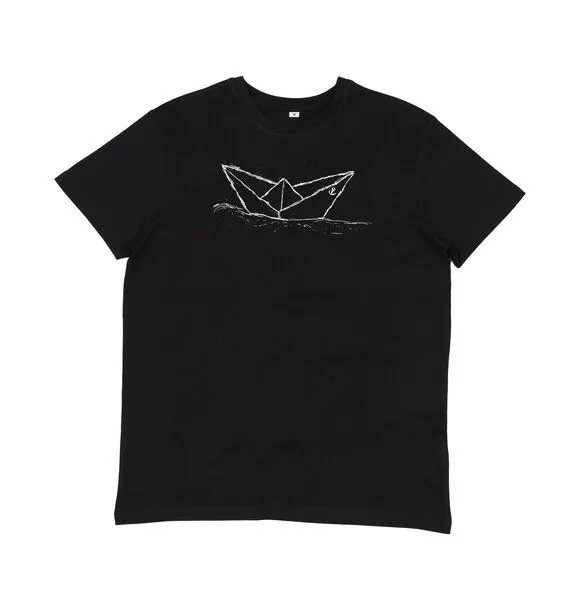 ilovemixtapes ilovemixtapes Paperboat Men Essential T-Shirt, Black (schwarz), – Produktbild 1 von 3