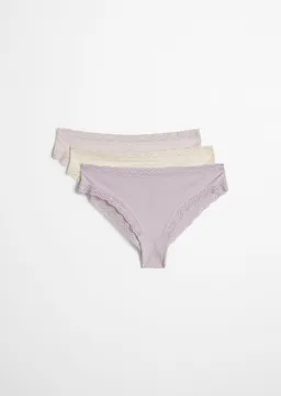 Marc O'Polo Marc O'Polo Brasilslip (3er Pack) mit zarten Spitzenabschlüssen, für Erwachsene – Produktbild 1 von 1