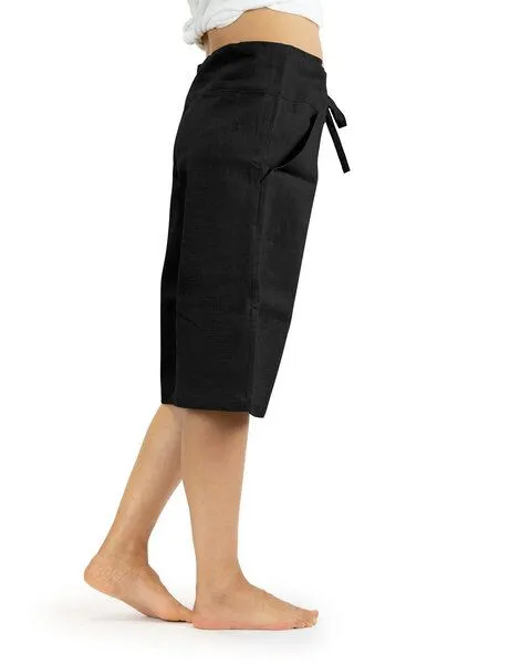 SCHAZAD Bermuda-Leinenhose von SCHAZAD, Schwarz, – Produktbild 4 von 5