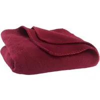 HANS NATUR Babydecke aus Schurwolle bordeaux Maße 75 x 100 cm – Produktbild 1 von 1