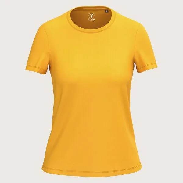 YTWOO YTWOO Regular Damen T-Shirt Light, Yellow, – Produktbild 1 von 4