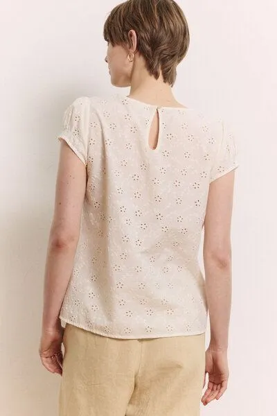 Tranquillo Tranquillo Bluse Elinaa aus Bio-Baumwolle (GOTS) - white / 38 – Produktbild 4 von 6