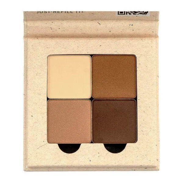 Benecos Benecos Naturkosmetik - Quattro Eyeshadow Palette, Coffee & cream, – Produktbild 3 von 4