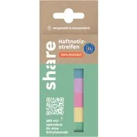 Share share Haftstreifen 50 x 15 mm, 5 x 40 Streifen, farbig sortiert – Produktbild 1 von 1