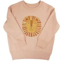 MelaDi Meladi Kinder Sweater aus Biobaumwolle - Löwe auf Creme Latte – Produktbild 1 von 1