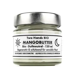 Two Hands BIO Two Hands BIO Mangobutter - Bio - Vegan - Extra Cremig - Duftneutral - 120 ml – Produktbild 1 von 1