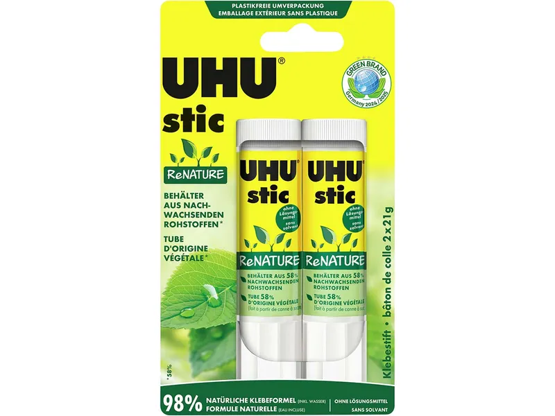 UHU UHU Klebestift "stic ReNature" 2 x 21 g – Produktbild 1 von 1