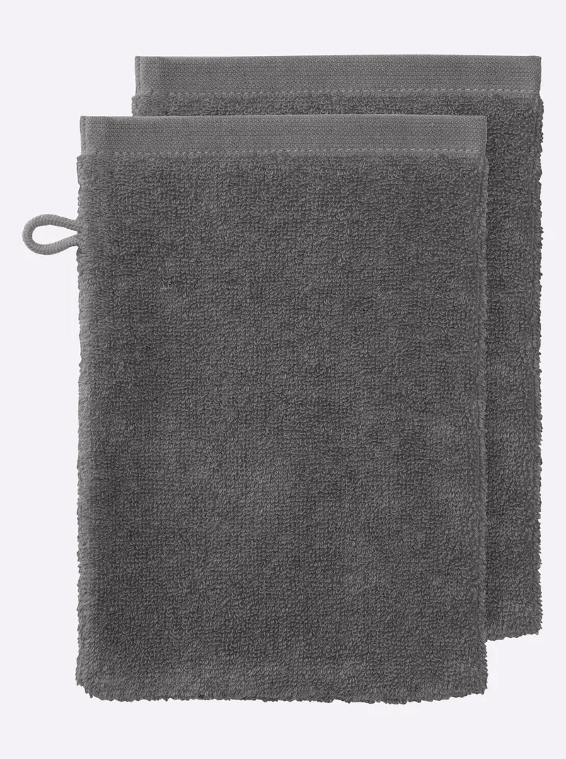 wäschepur Handtuch anthrazit, Anthrazit, – Produktbild 1 von 3