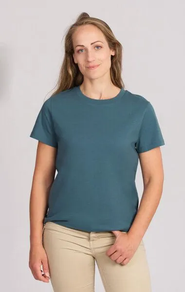 Life-Tree Life-Tree Fairwear Organic Basic Shirt Women Stargazer, Blau, – Produktbild 3 von 4